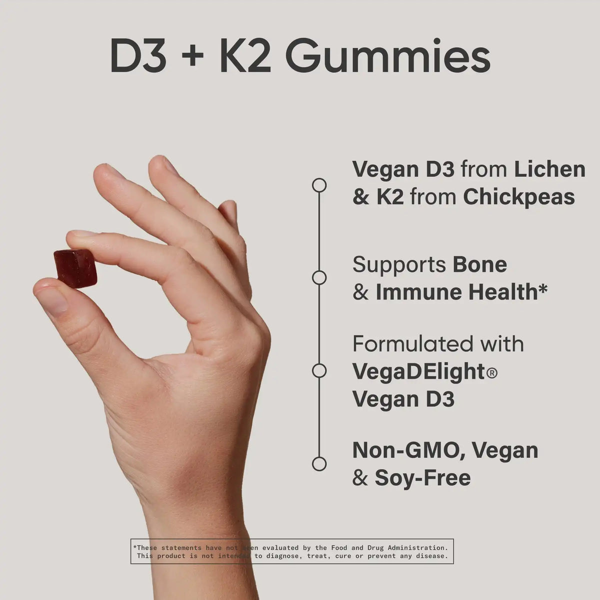 Vegan D3 + K2 Gummies