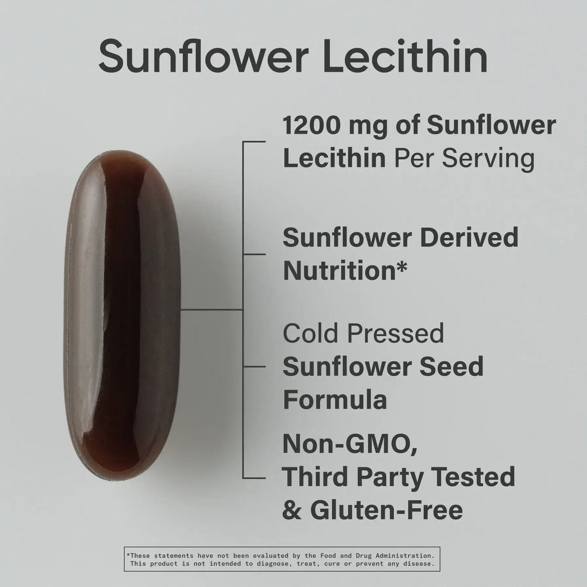 Sunflower Lecithin 1200mg