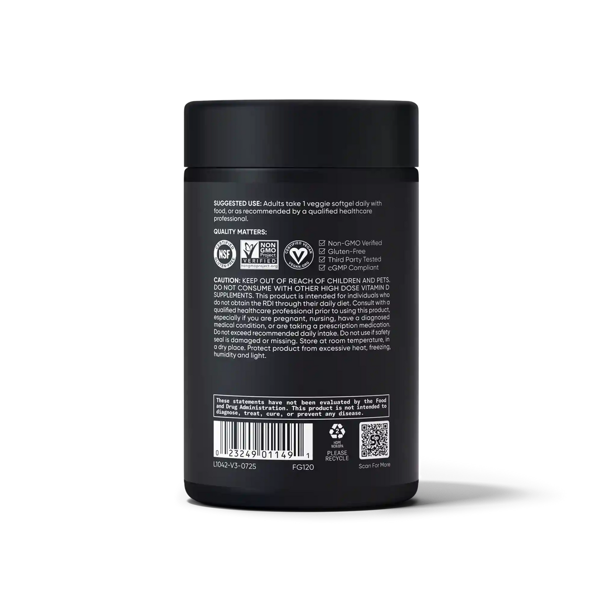 Vegan Vitamin D3 5000iu (60 veggie softgels)