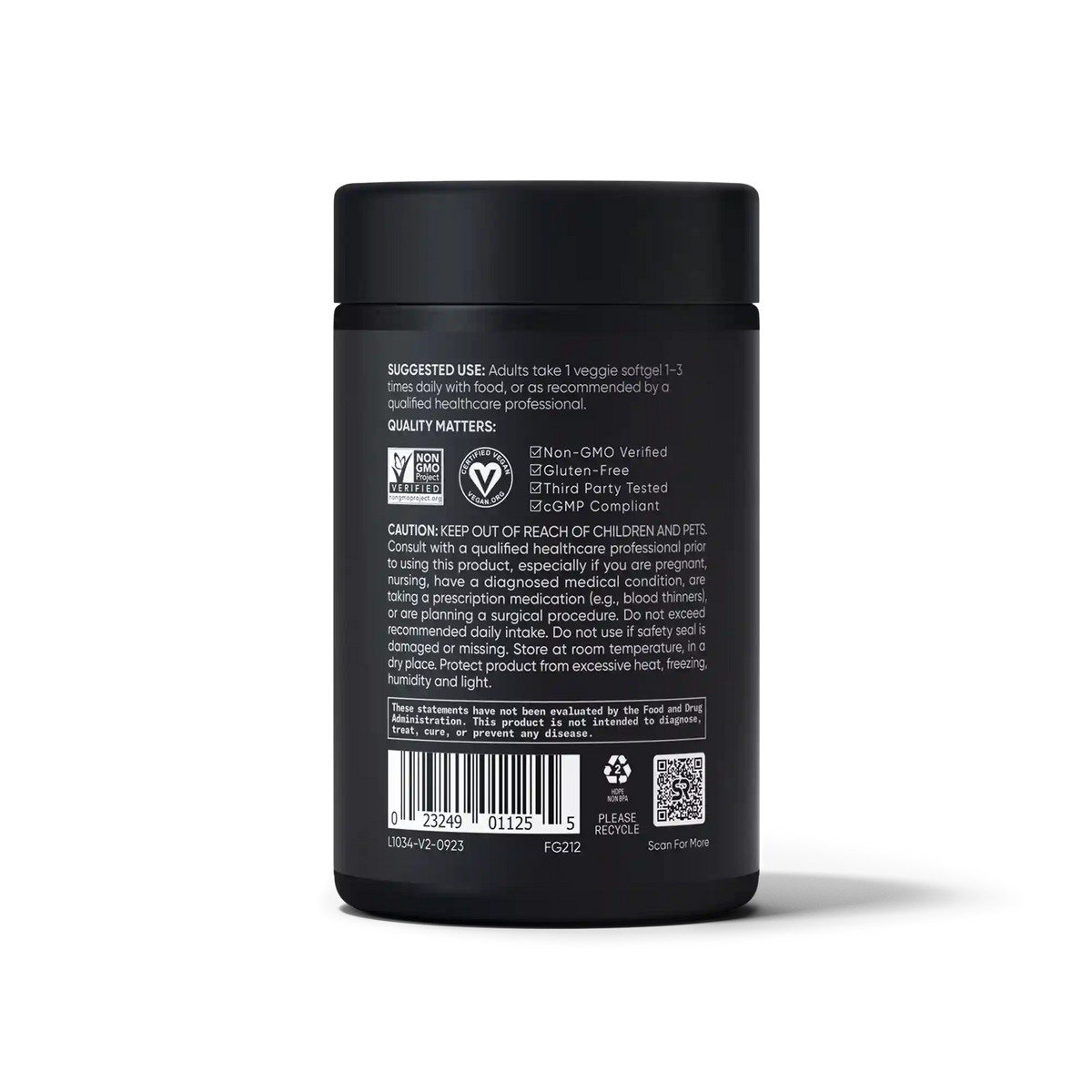 Flaxseed Oil 1200mg (180 veggie softgels)