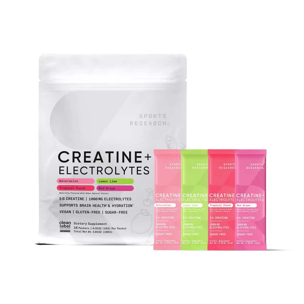 Creatine + Electrolytes Variety Pack (Sugar-Free)